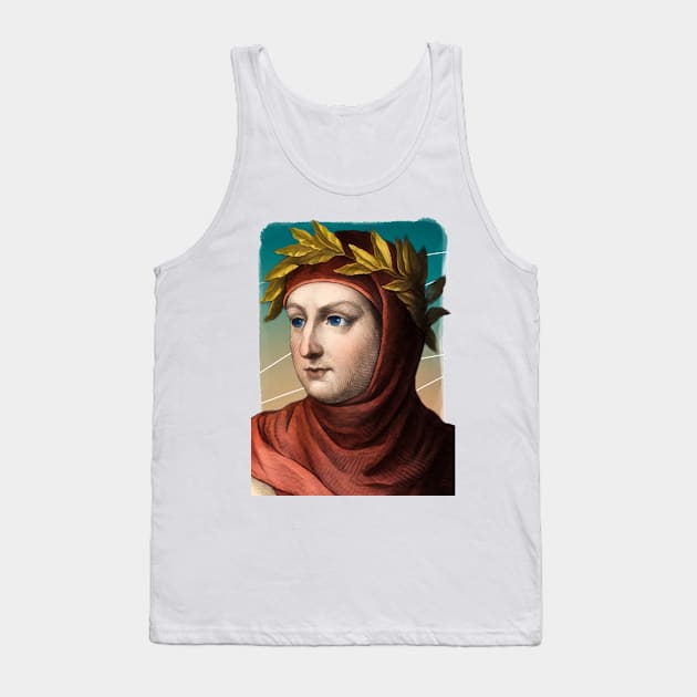 Italian Writer Giovanni Boccaccio illustration Tank Top by Litstoy 